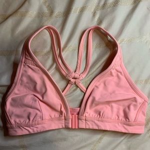 Lulu lemon Pink Front Clip Sports Bra Size 6